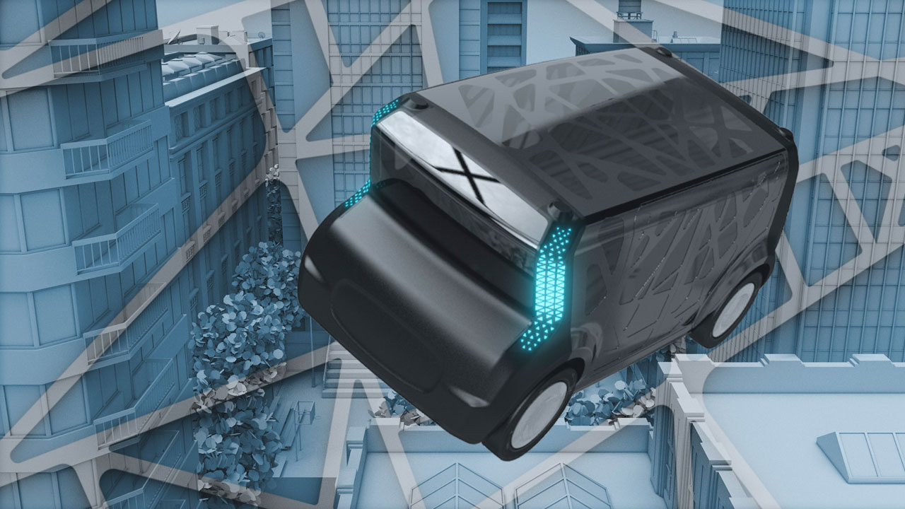 3D concept animation revealing the future of autonomous mobility.