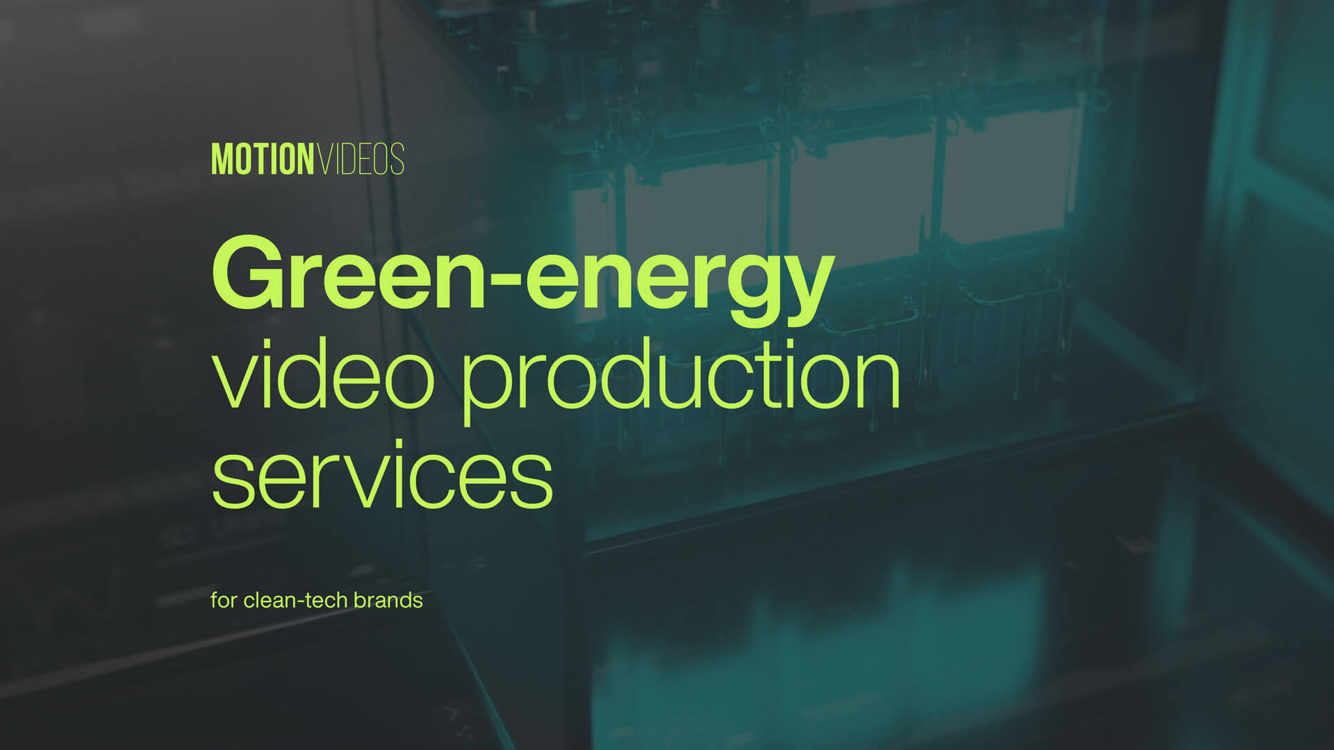 We help green-energy innovators explain complex tech with clarity through video production, 3D animation and brand storytelling. See our work with ITM Power.